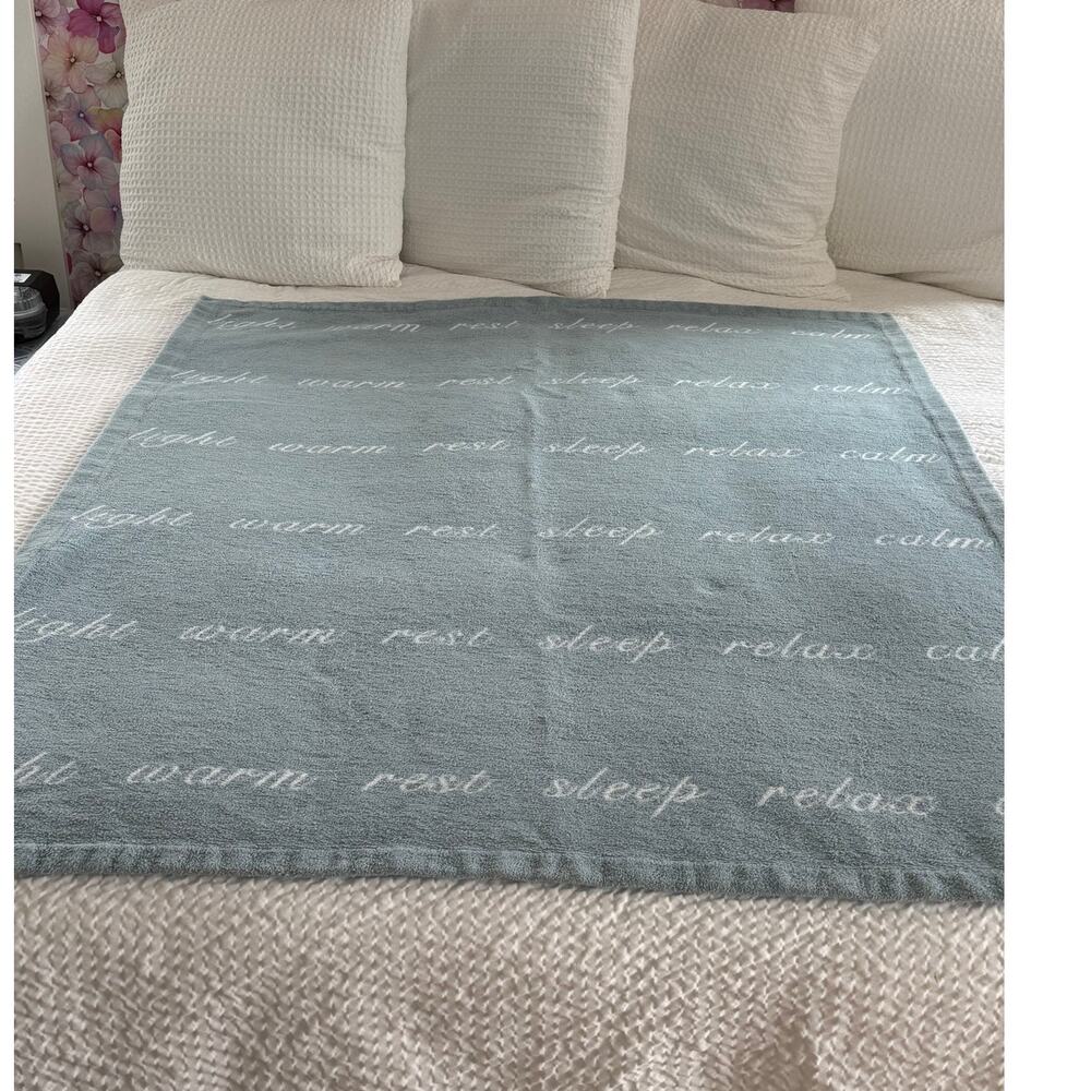 Peacock Alley Intentions Serene Throw Portugal Auberge du Soleil Egyptian Cotton